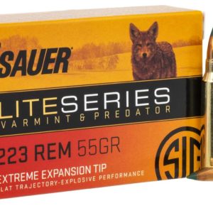 223 Sig Sauer Elite Series E223V2-20 55gr Varmint Predator