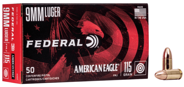 9MM Federal American Eagle AE9DP 115gr FMJ