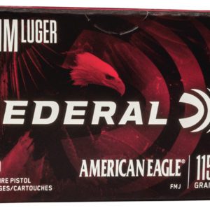 Federal 9MM American Eagle AE9DP100 115gr FJM 100