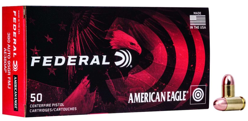 380 acp Federal American Eagle AE380AP 95gr FMJ