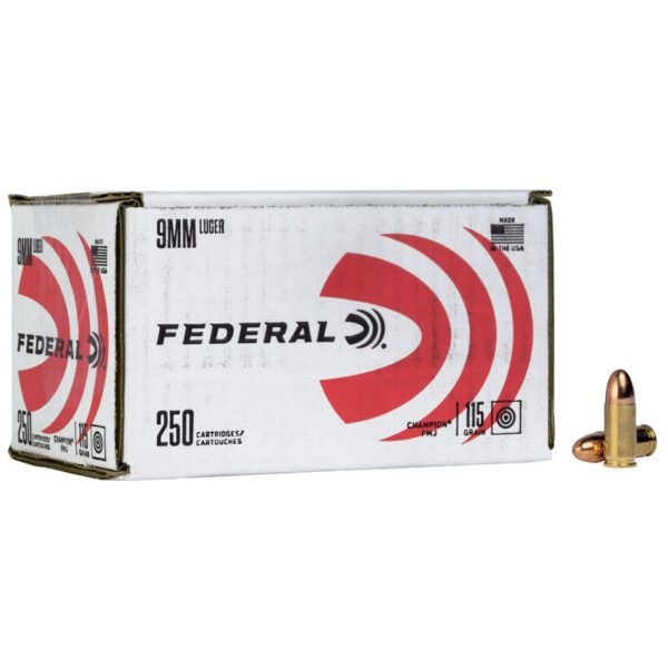 9MM Federal Champion Training Handgun Ammo 604544687439