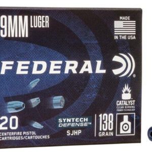 9MM Federal Syntech Defense 604544651072