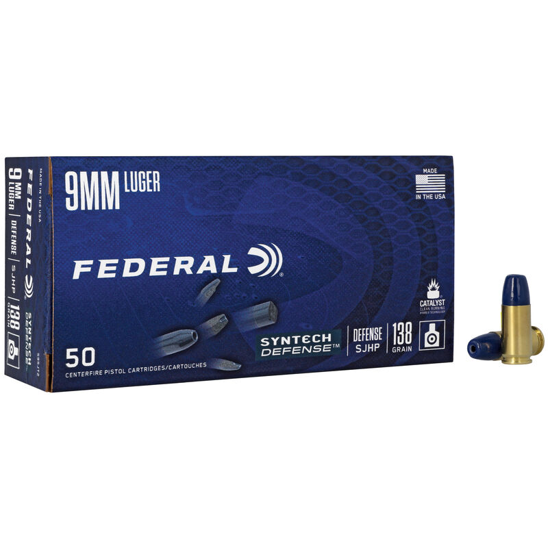 9MM Federal Syntech Defense Handgun Ammunition 604544671049