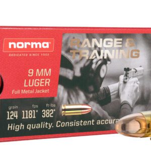 9MM Norma Range & Training 9mm 124 TMJ