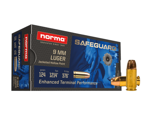 Norma Safeguard 9MM 124gr FMJ