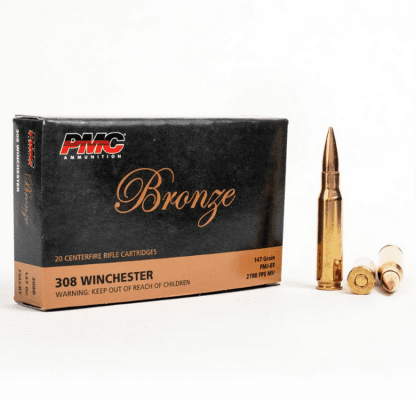 308 WIN PMC Bronze 147gr FMJBT 20 Rounds