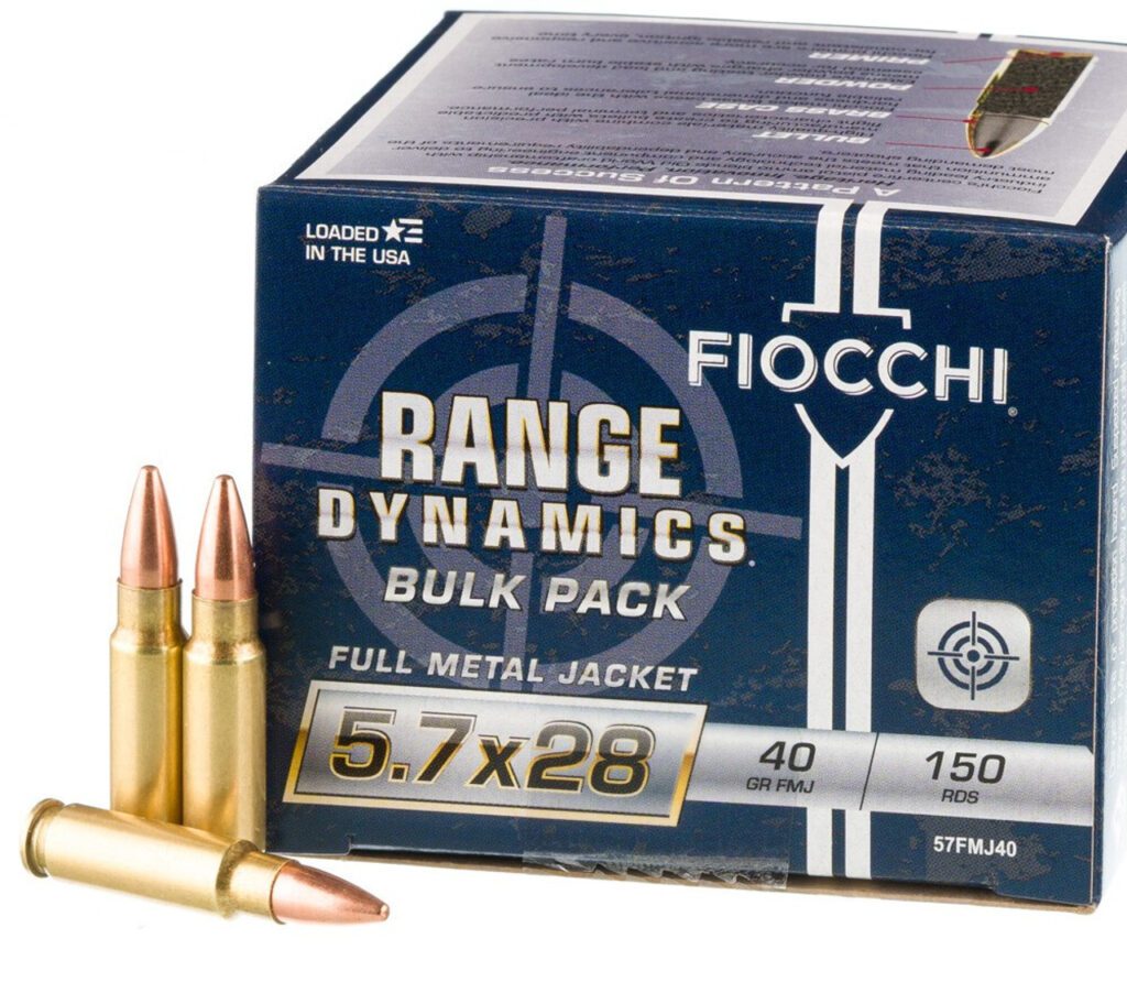 5.7 X 28 Fiocchi 40gr fmj 150 rounds
