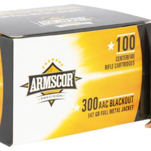 Armscor 300 Blackout 147gr FMJ Ammo (100 Rounds)