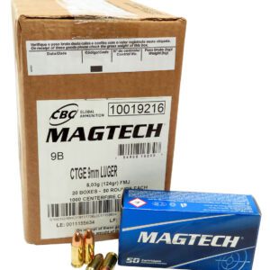 Magtech 9MM 124gr FMJ 1000 rounds