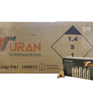 turan 9mm 124gr fmj box