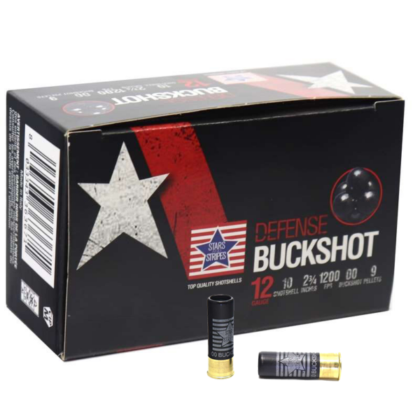 Stars and Stripes Buckshot Defense Shotshells