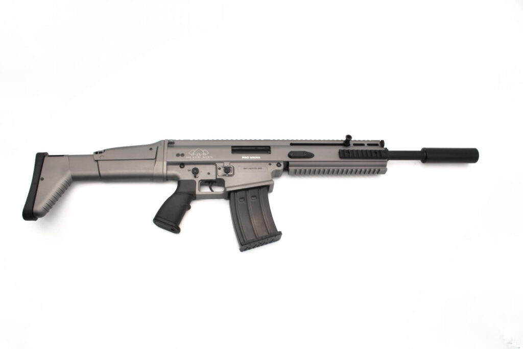 SR12 Semiautomatic Silver Gray